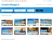 Tablet Screenshot of croazia-alloggio.it